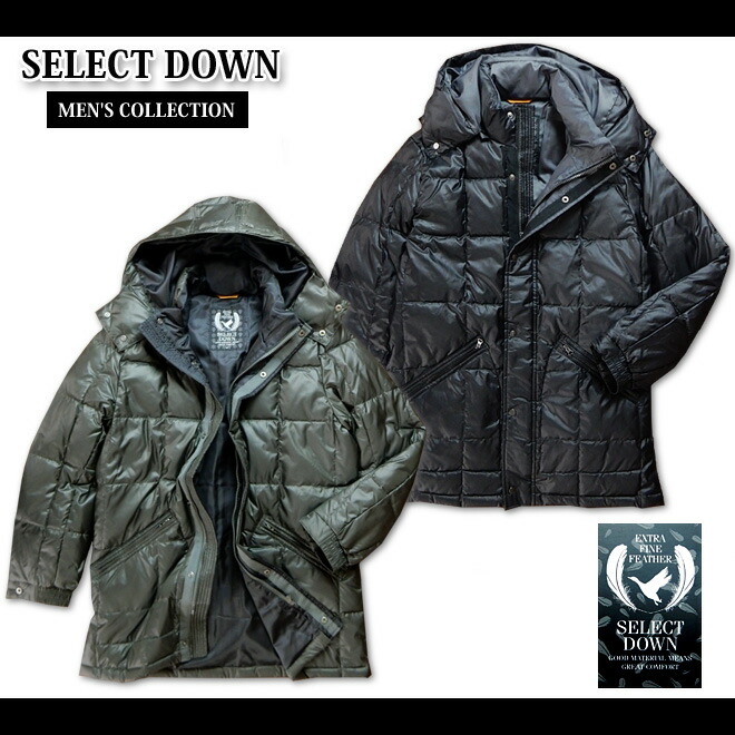 楽天市場】【送料無料】メンズ 高級プレミアムダウンジャケット SELECT