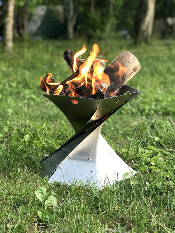 楽天市場】onway オンウェー聖火焚火台 /Sキャンプ用品 ミニ焚き火台