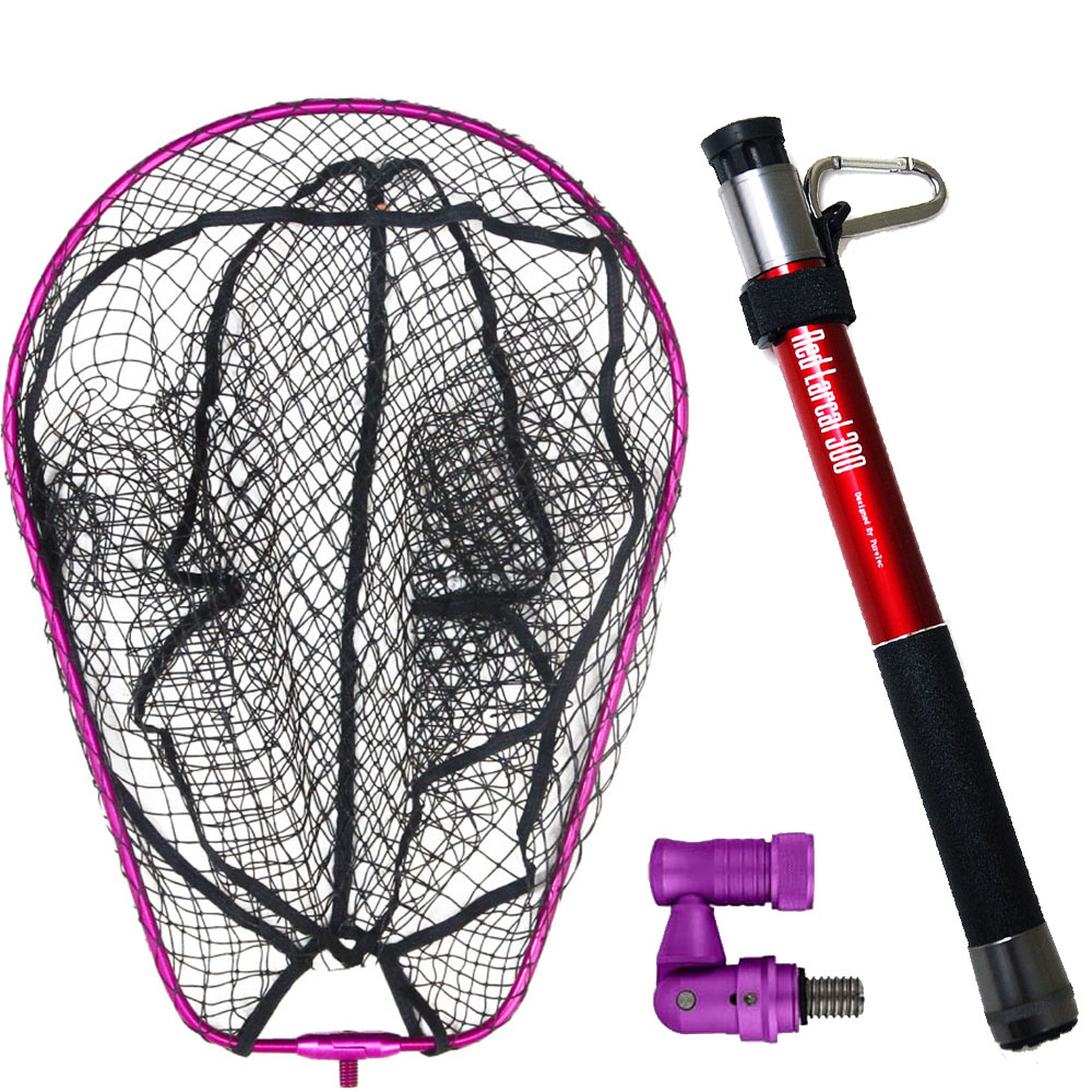 楽天市場】ランディング ネット 3点セット 玉の柄 RED LARCAL300 +