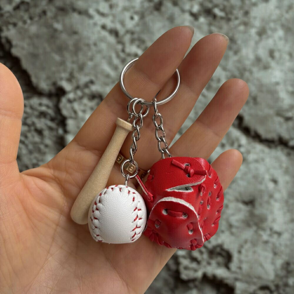 楽天市場】バッグ チャーム キーホルダー 野球 バット グローブ 部活