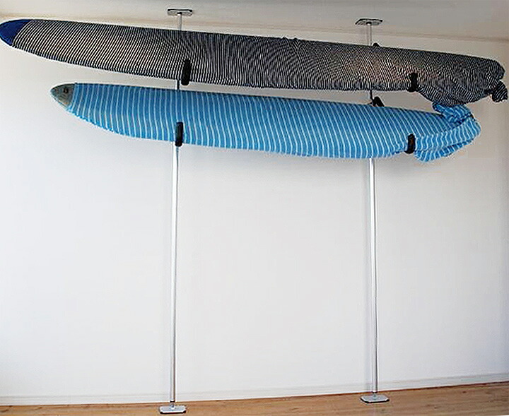 楽天市場】サーフボードラック 天井 突っ張り棒 3m 縦 ツッパリ君追加