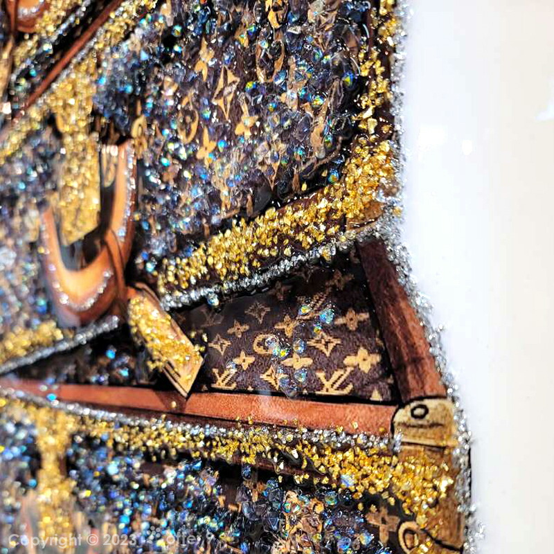 楽天市場】クリスタル アートパネル ブランドオマージュアート 水晶絵