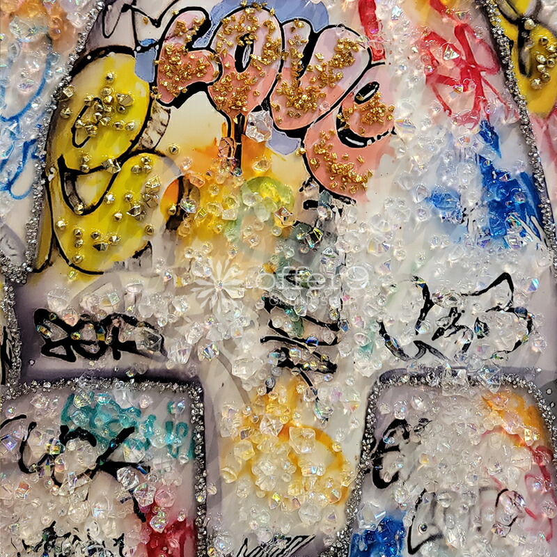 楽天市場】アートパネル 水晶絵 クリスタル アートフレーム フルード