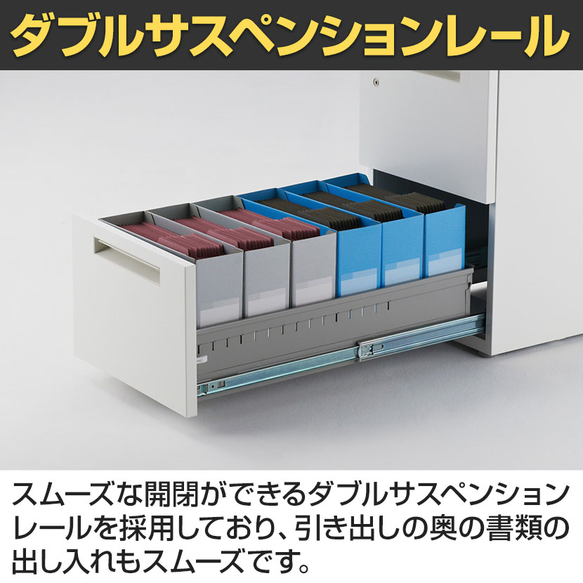 楽天市場】イナバ デスクワゴン 2段タイプ A4収納 鍵付き 国産 ワゴン