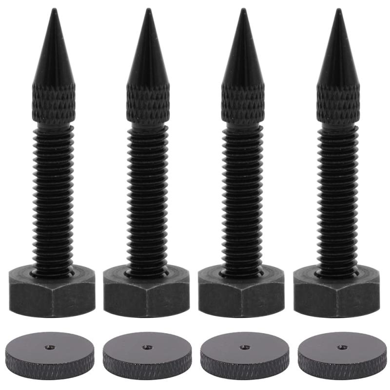 楽天市場】 4個セット スピーカー スパイク M8 ブラック オーディオ