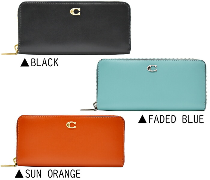 楽天市場】COACH コーチ ラウンドファスナー長財布 全3色 CH822 SLIM