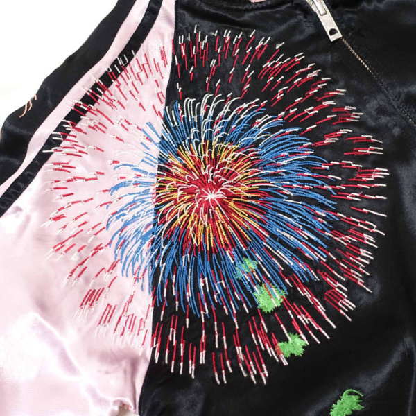 楽天市場】【花旅楽団】花火と舞妓刺繍スカジャン【SCRIPT】メンズ