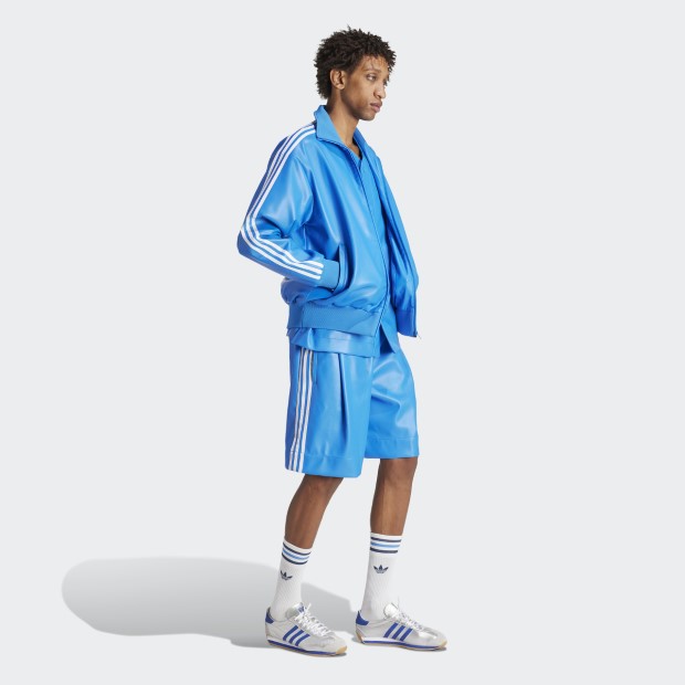 楽天市場】フェイクレザー アディカラー スリーストライプス ルーズ