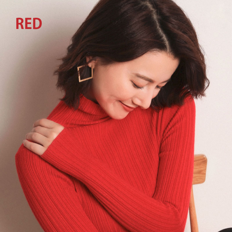 楽天市場】全11色 ニット レディース タートルネック セーター 着痩せ