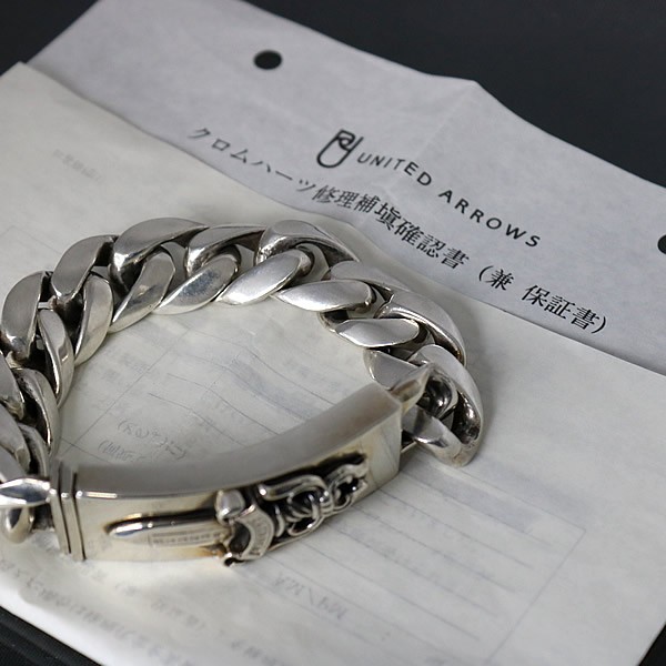 シルバー925 ダガーブレスレット オーダー品 44g xes クロム系