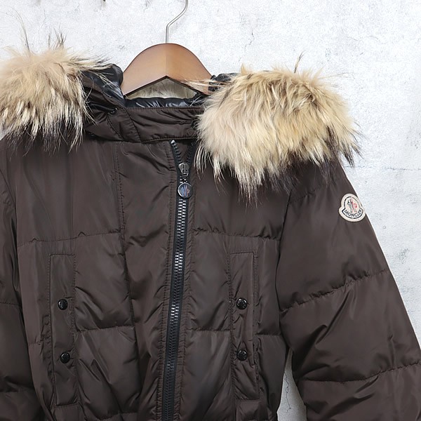 楽天市場】【広尾店】モンクレール MONCLER ファー付きロングダウン
