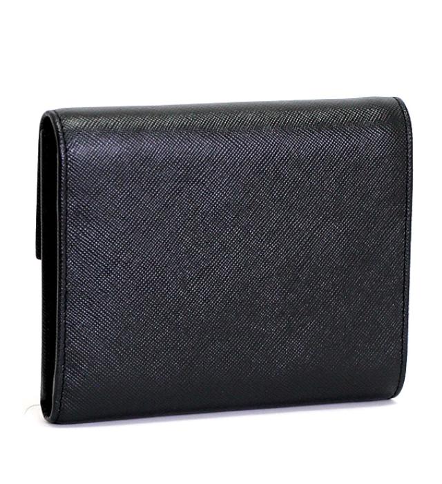 楽天市場】極美品 プラダ PRADA 三角ロゴ 三つ折り財布 サフィアーノ
