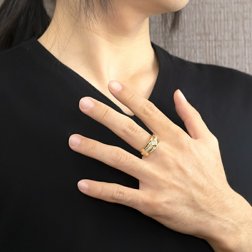 楽天市場】18金 リング メンズ 指輪 ダイヤモンド ゴールド K18