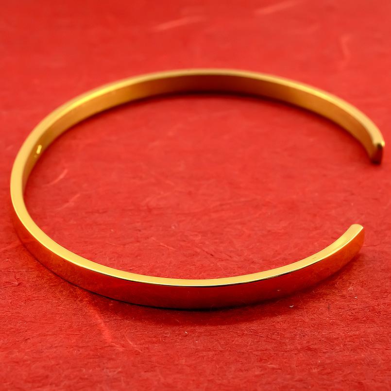 楽天市場】純金 24金 バングル レディース 造幣局検定刻印付