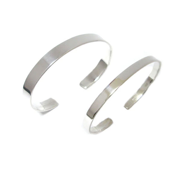 楽天市場】バングル シルバー925 定番 平打ち フラット 7.5mm幅 5mm