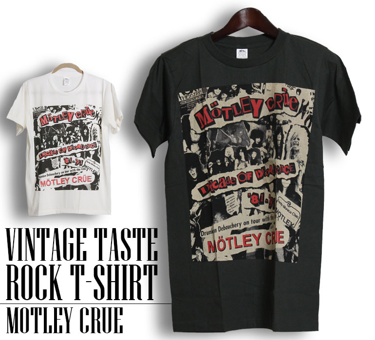 楽天市場】ヴィンテージ風 Motley Crue Tシャツ モトリークルー ロック