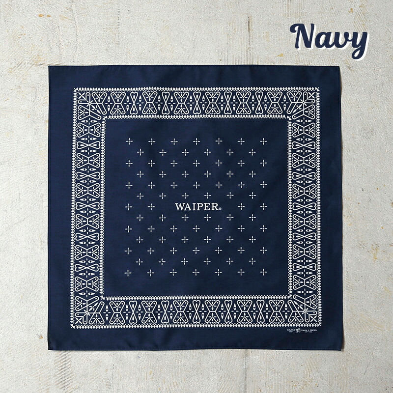 楽天市場】WAIPER.inc BANDANA CROSS バンダナ クロス柄 日本製【T