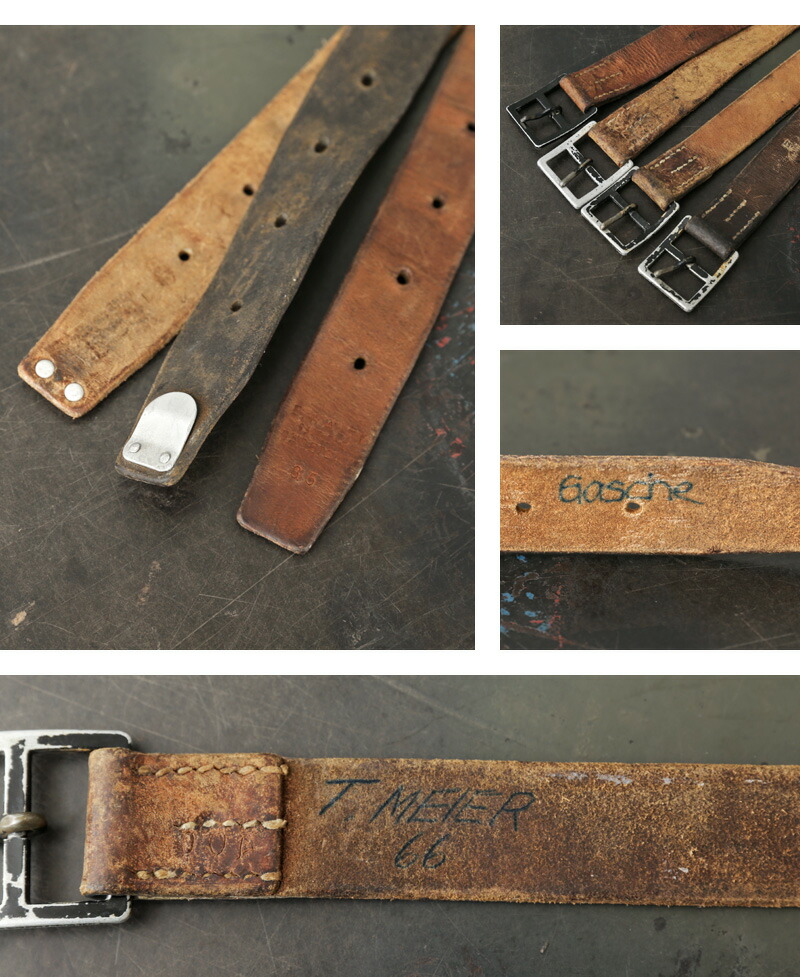 楽天市場】☆実物 USED スイス軍 M-52 レザーベルト【クーポン対象外