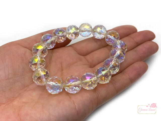楽天市場】オーロラ クリスタル 水晶 レインボー 多面カット