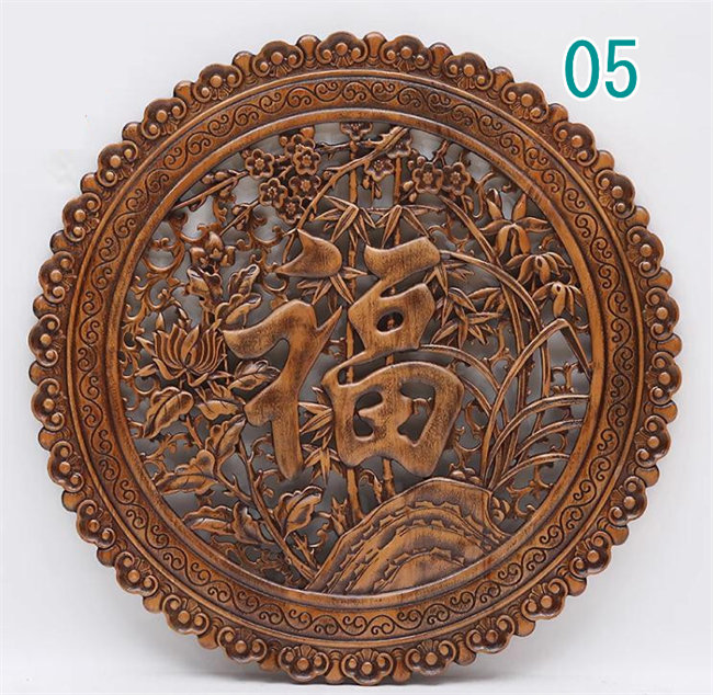 楽天市場】直径58CM 木製 壁掛け 壁飾り 彫刻 木彫り 手彫り 【壁掛け