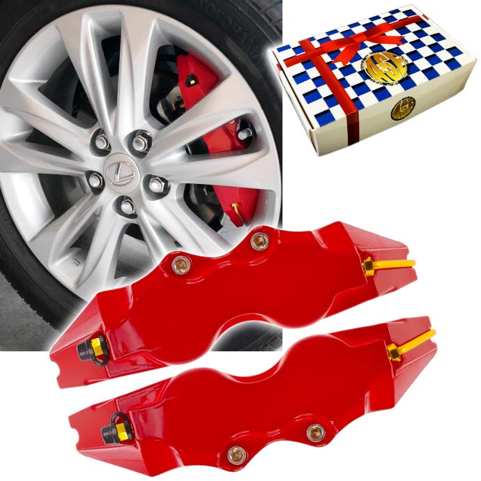 楽天市場】ブレーキキャリパーカバー 左右分 赤 L 足周りの雰囲気が