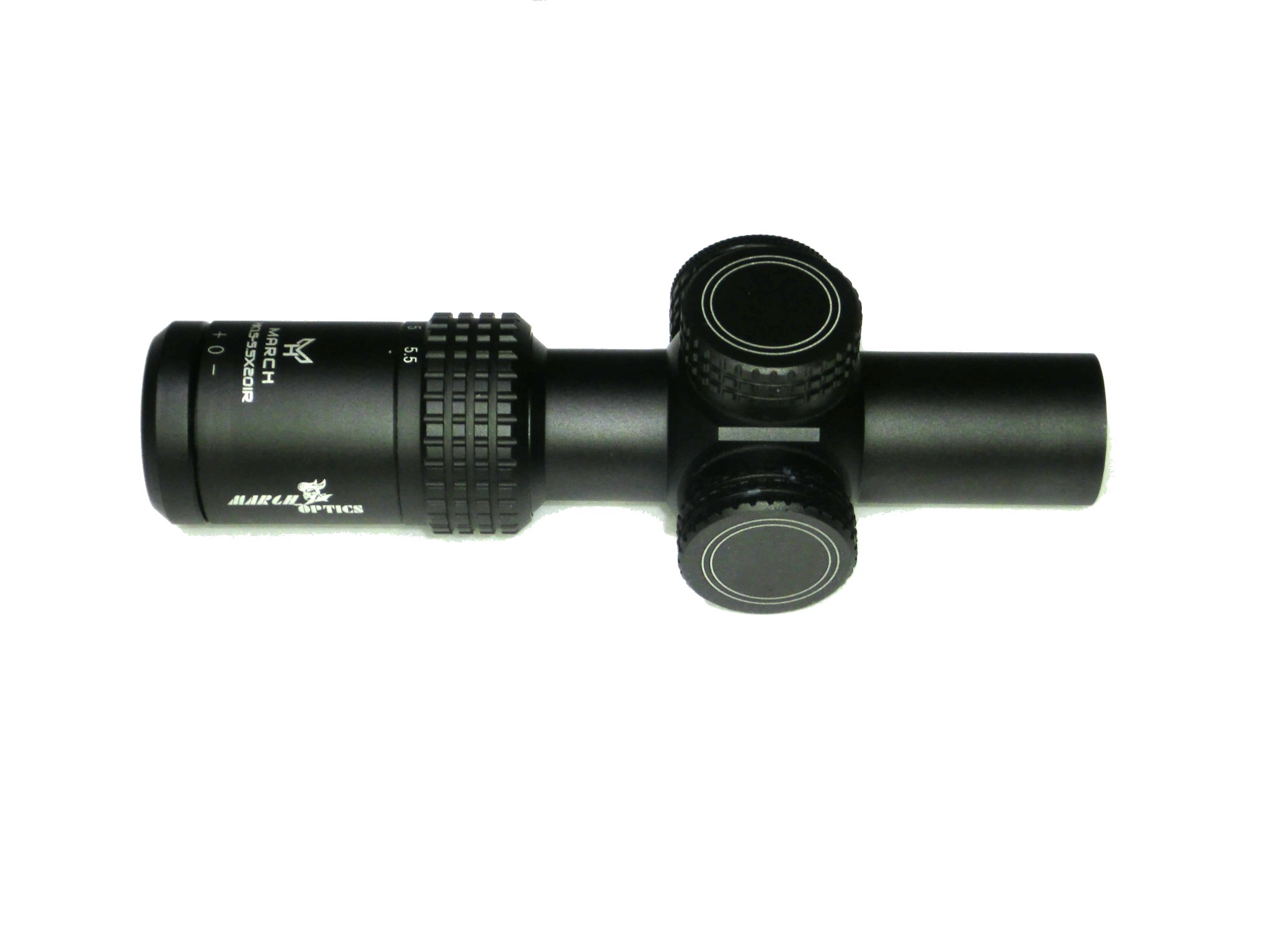 楽天市場】1.5-5.5x20ショートズームスコープ赤緑発光小型コンパクト