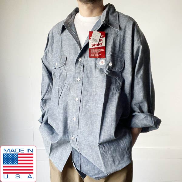 楽天市場】新品 USA製 90s ファイブブラザー シャンブレーシャツ 4XL