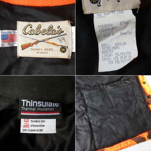 楽天市場】80s USA製 Cabela's ダックハンター カモ オレンジ