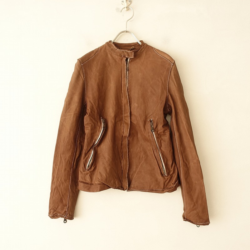 楽天市場】シシ Sisii COW LEATHER シングルライダースジャケット XS