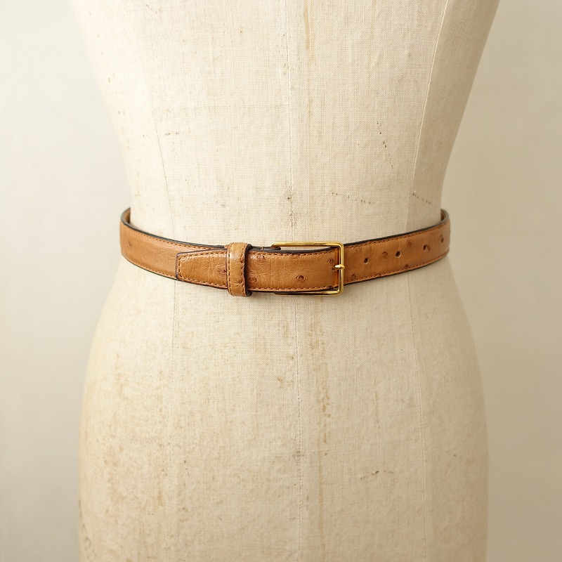 楽天市場】レユッカス Le Yucca's ostrich belt オーストリッチベルト
