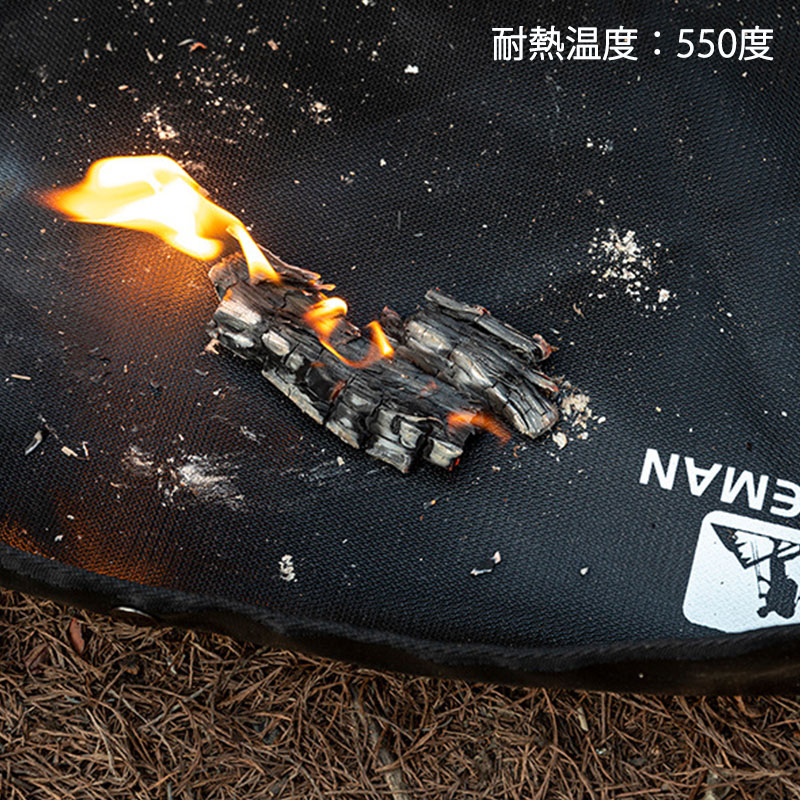 楽天市場】六角形焚き火シート【大サイズ】 立体 スパッタシート 両面