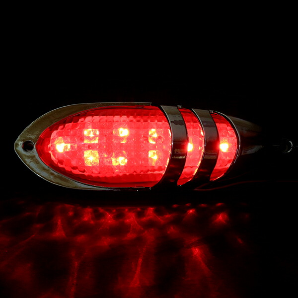 楽天市場】【送料無料】 サイドマーカー ナマズランプ レッド デコトラ