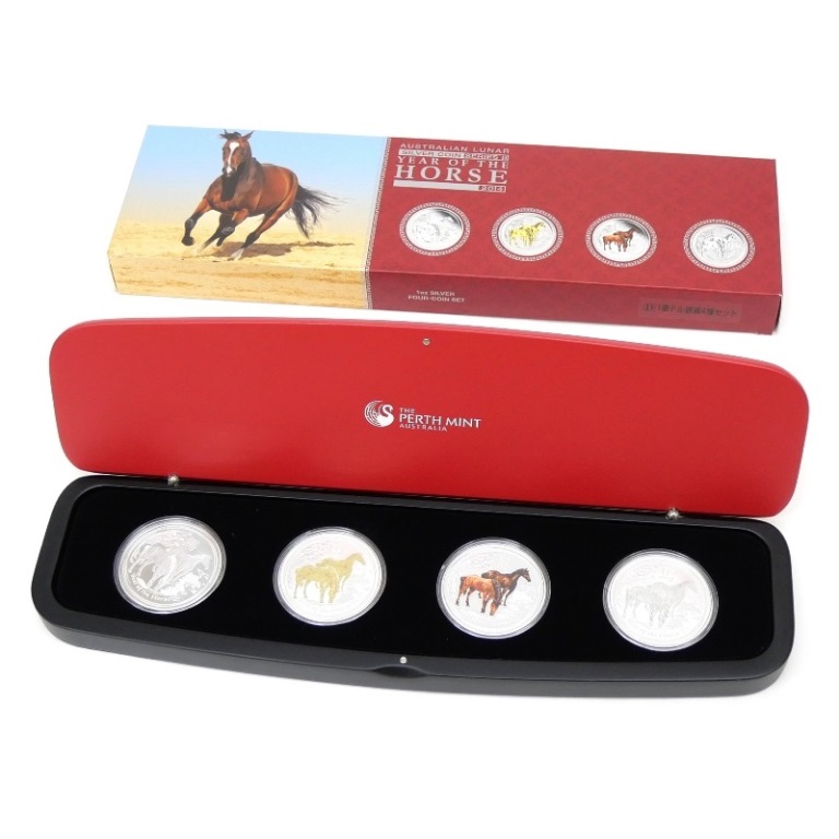 楽天市場】パースミント オーストラリア 干支 ホース銀貨 馬 2014年 4