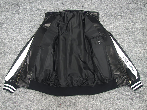 楽天市場】シープスキンレザー スタジャン 革ジャン 黒 羊革（ラム革