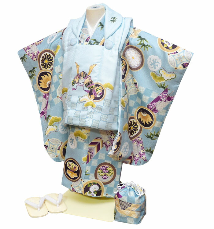 楽天市場】七五三 753 着物 3歳 男の子 被布セット 花うさぎ ブランド