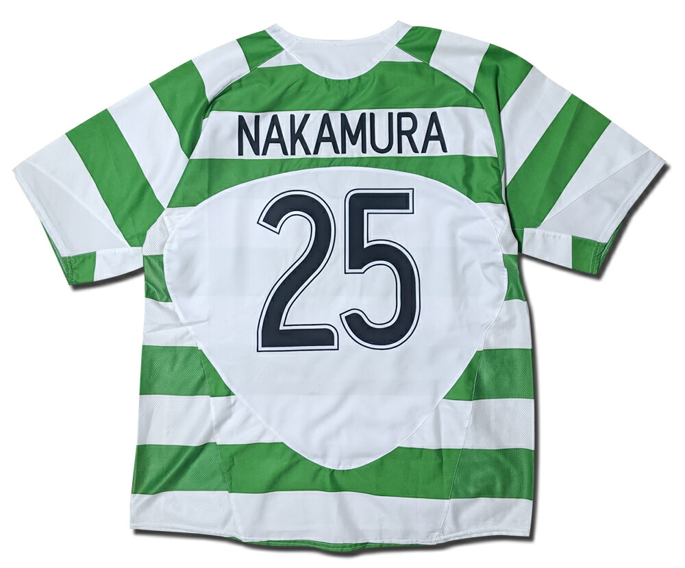 楽天市場】セルティック 05/06 ホーム(白緑) #25 NAKAMURA 中村俊輔