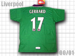 楽天市場】【ナンバー無料】 リバプール 99/00 00/01 アウェイ（緑