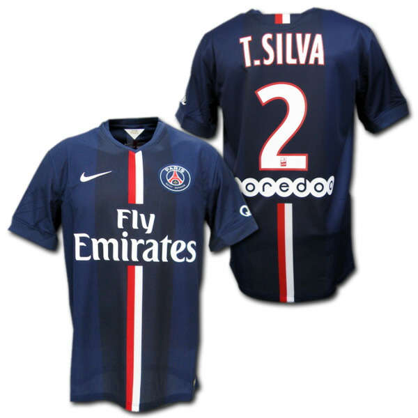 楽天市場】14/15 PSG パリサンジェルマン ホーム（紺） #2 T.SILVA