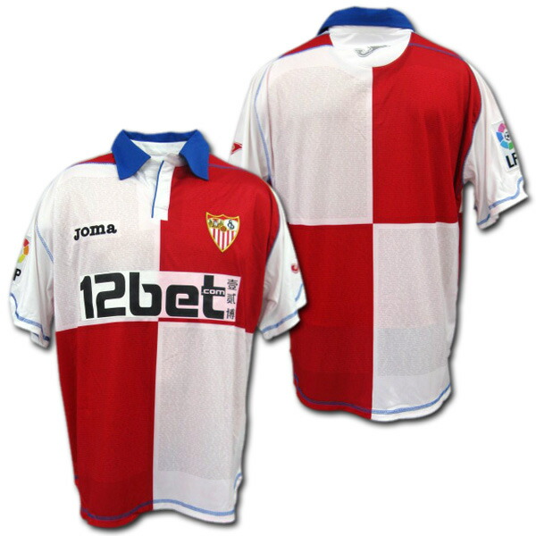 楽天市場】【ネームナンバー無料】 セビージャ 09/10 アウェイ (白/赤