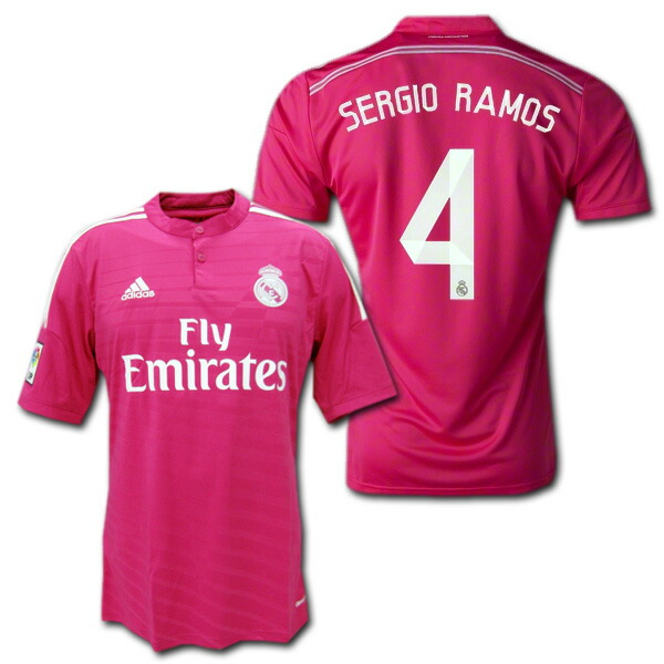 楽天市場】レアルマドリード 14/15 アウェイ（ピンク） #4 SERGIO
