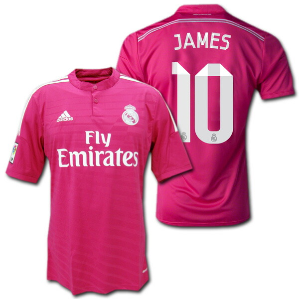 楽天市場】レアルマドリード 14/15 アウェイ（ピンク） #10 JAMES