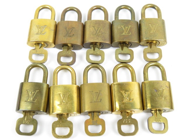 楽天市場】ルイヴィトン カデナ 10点セット まとめ売り 南京錠 鍵