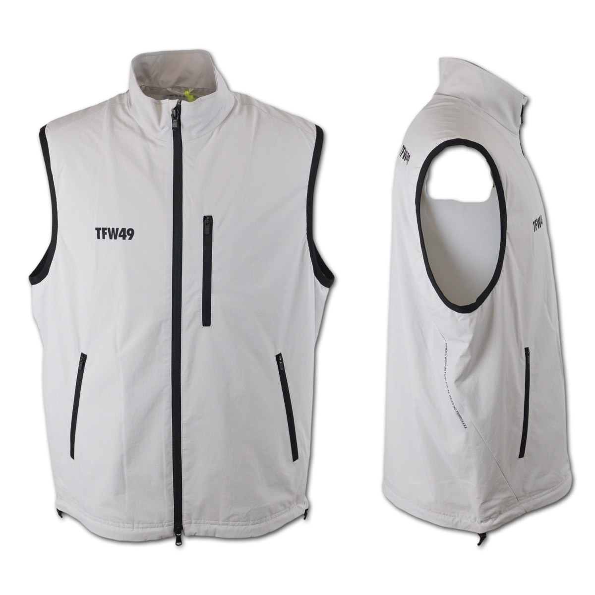 楽天市場】TFW49 ベスト メンズ 秋冬用 黒 グレー M L t042420012