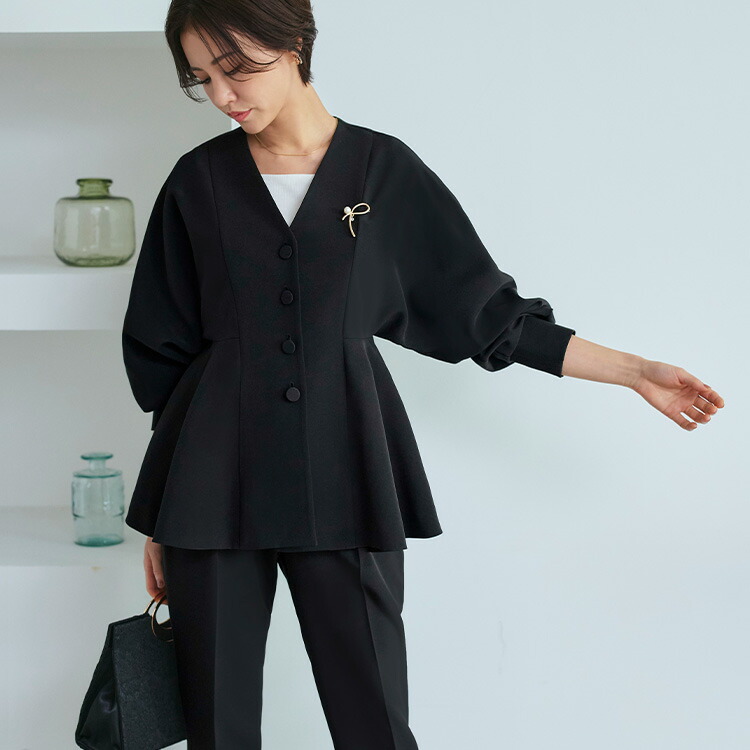 楽天市場】【ストレッチ】レディース ママスーツ パンツスーツ