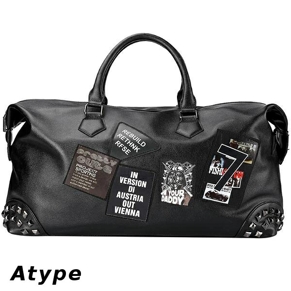 楽天市場】ボストンバッグ 大容量 大きめ メンズ 旅行バッグ ワッペン