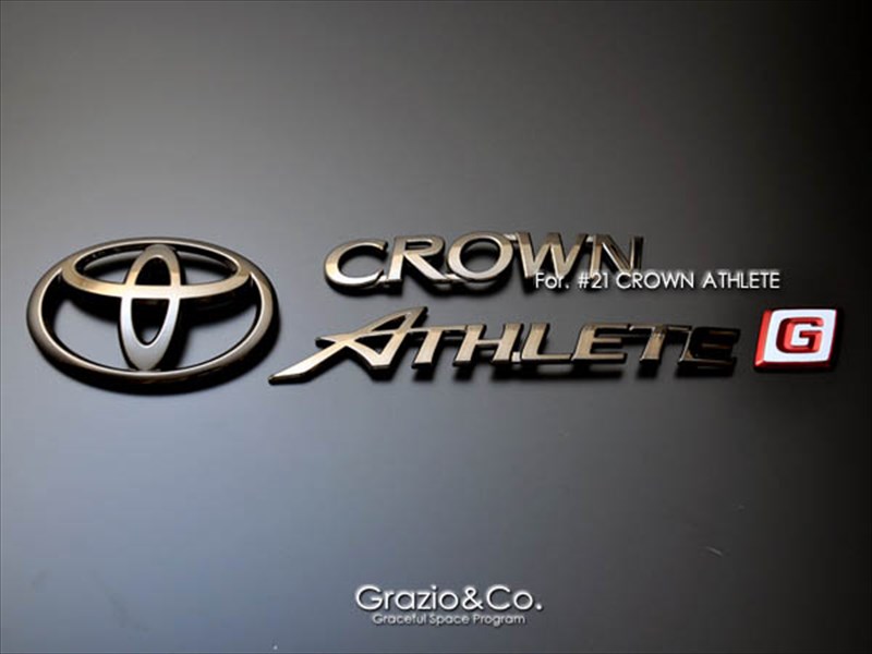 楽天市場】クラウン アスリート 21系 エンブレム CROWNロゴのみ マット
