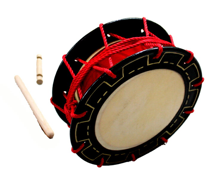 楽天市場】エイサー用 締め太鼓 (大) 水牛皮 直径30cm×高さ11.5cmバチ1