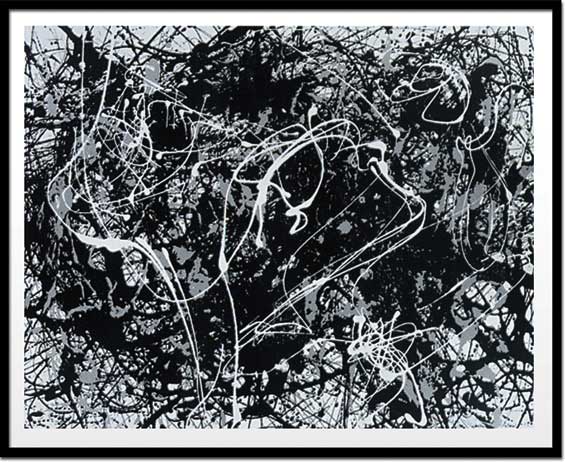 楽天市場】絵画・抽象画 （Silkscreen)(ジャクソン・ポロック ナンバー