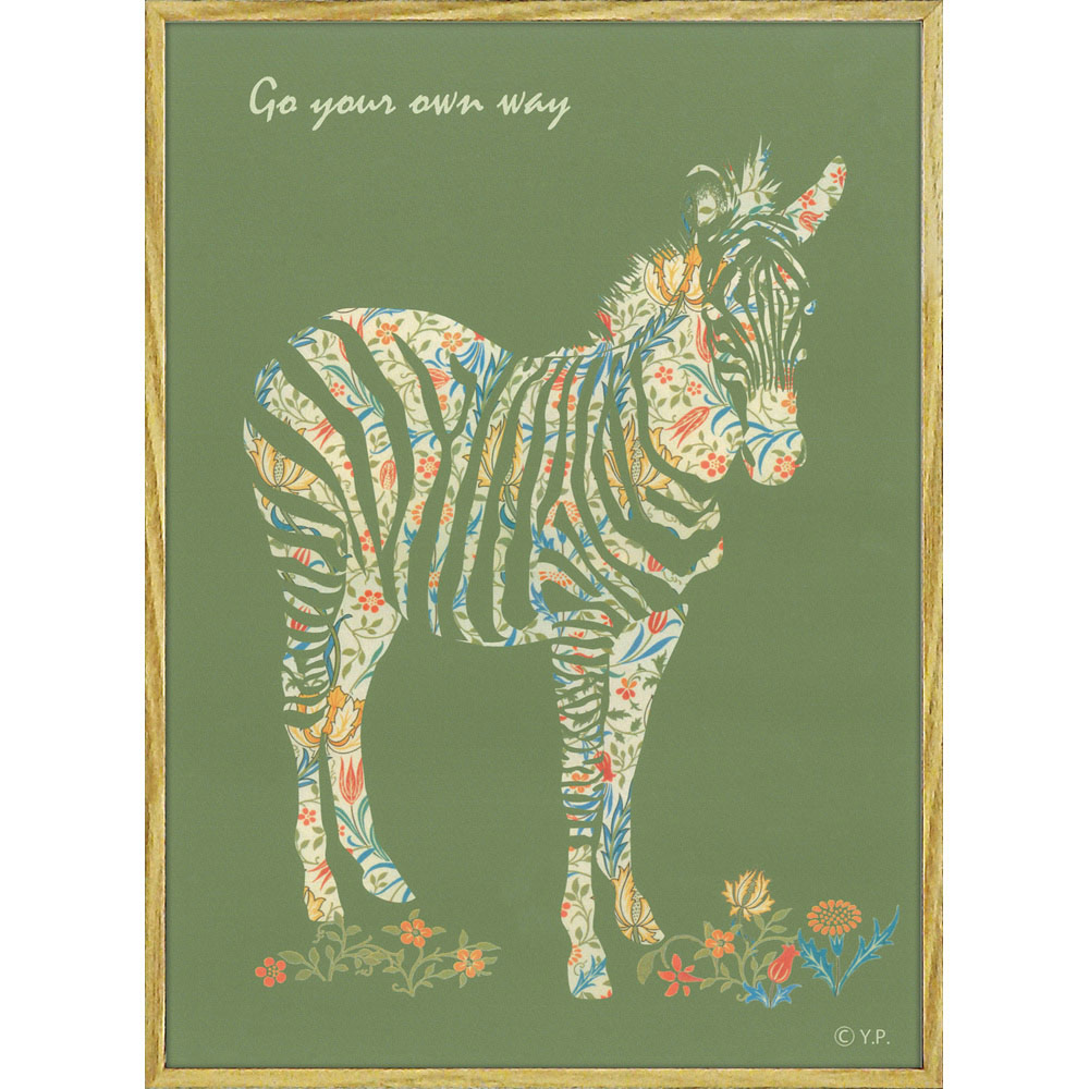 楽天市場】絵画 アニマルシルエット アート「ゼブラM」 額入り