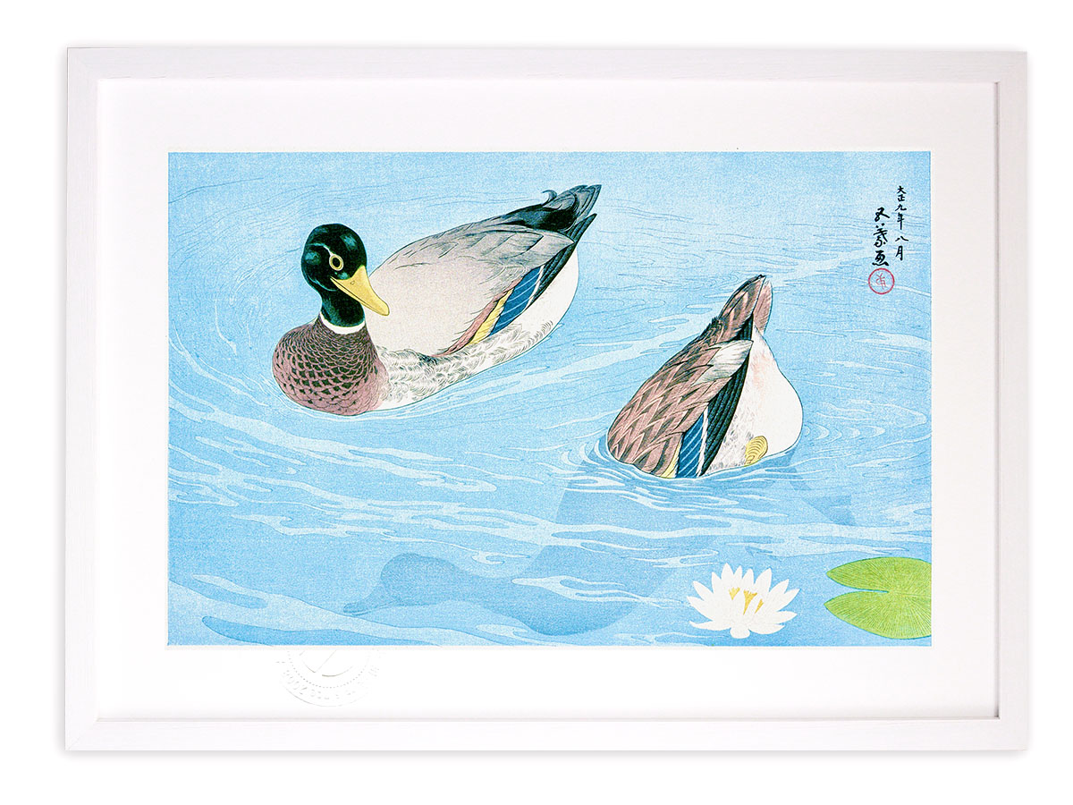 楽天市場】版画 絵画 名画 日本画 鴨 橋口五葉 インテリア 壁掛け 額